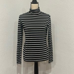 Banana Republic Striped Turtleneck
